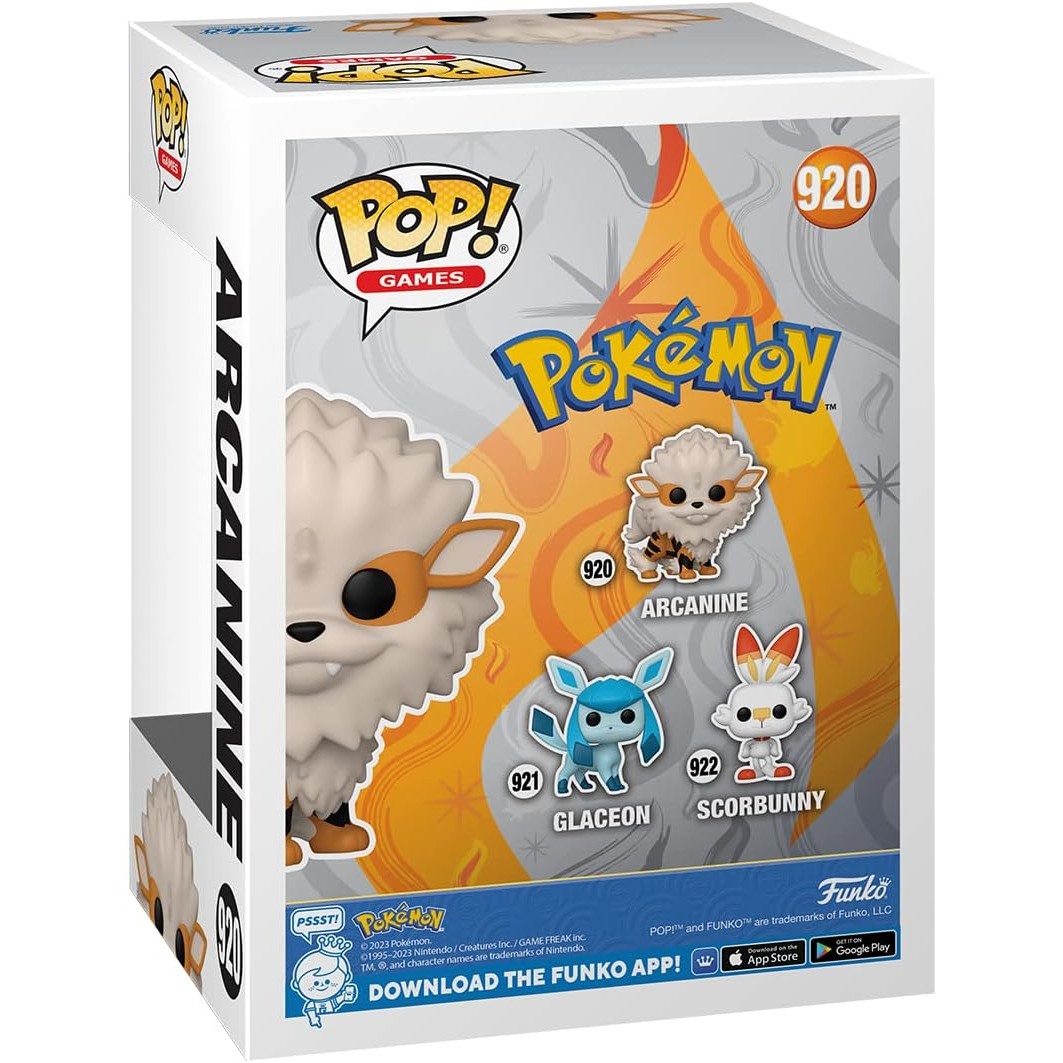 Funko Pop! Games Pokemon - Arcanine #920 With Protector