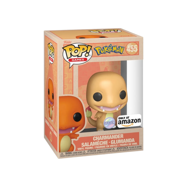 Funko Pop! Games: Pokemon - Charmander (Soft Color) Exclusive #455 With Protector