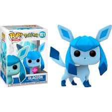Funko Pop! Games: Pokemon - Glaceon Flocked Exclusive #921 With Protector