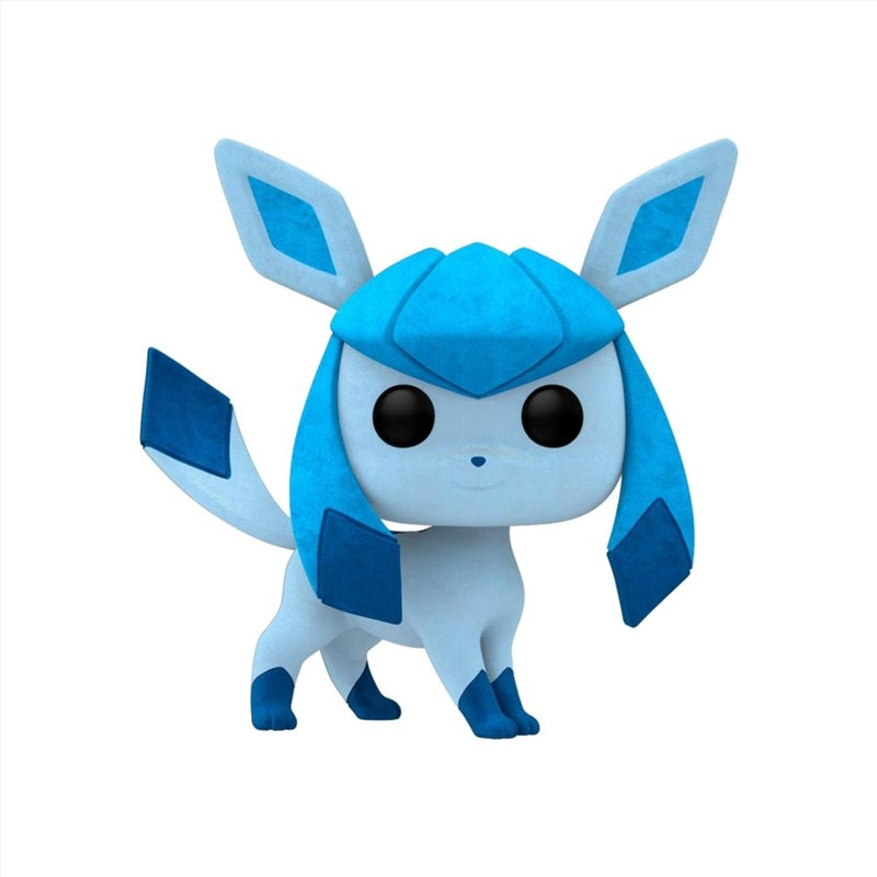 Funko Pop! Games: Pokemon - Glaceon Flocked Exclusive #921 With Protector