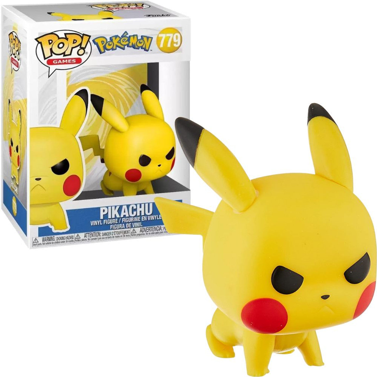 Funko Pop! Games Pokemon - Pikachu (Attack Stance) #779 With Protector
