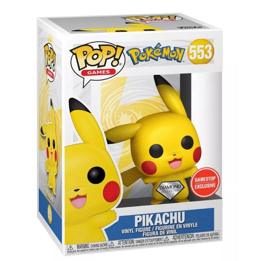 Funko Pop! Games: Pokemon - Pikachu Diamond Collection Exclusive #553 With Protector