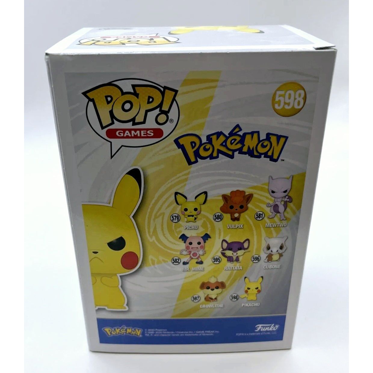 Funko Pop! Games Pokemon - Pikachu Flocked 2020 #598 Fall Convention Limited Edition With Protector