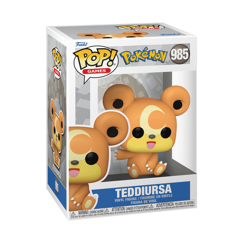 Funko Pop! Games: Pokemon - Teddiursa #985 With Protector