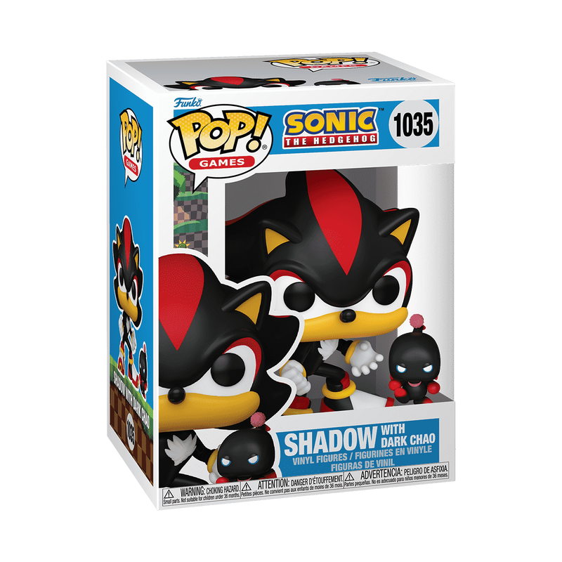 Funko Pop! Games: Sonic the Hedgehog - Shadow with Dark Chao #1035 With Protector