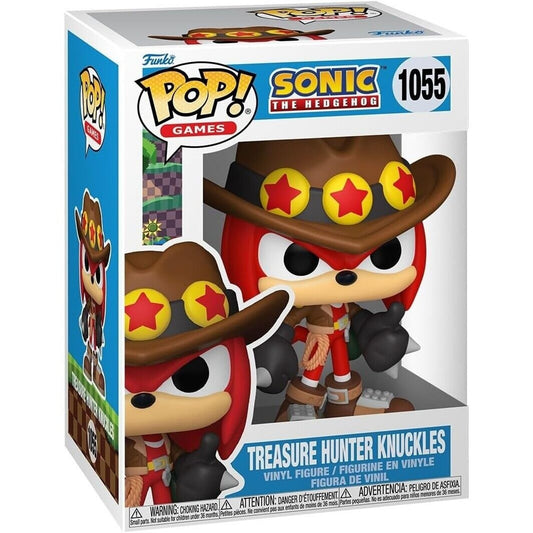 Funko Pop! Games: Sonic The Hedgehog - Treasure Hunter Knuckles #1055 With Protector
