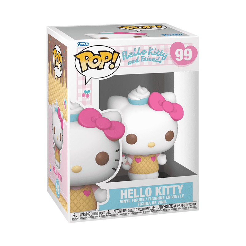 Funko Pop! Hello Kitty And Friends: Hello Kitty with Ice Cream #99 With Protector