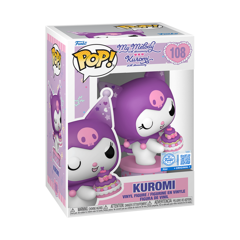 Funko Pop! Hello Kitty and Friends - Kuromi 20th Anniversary #108 With Protector