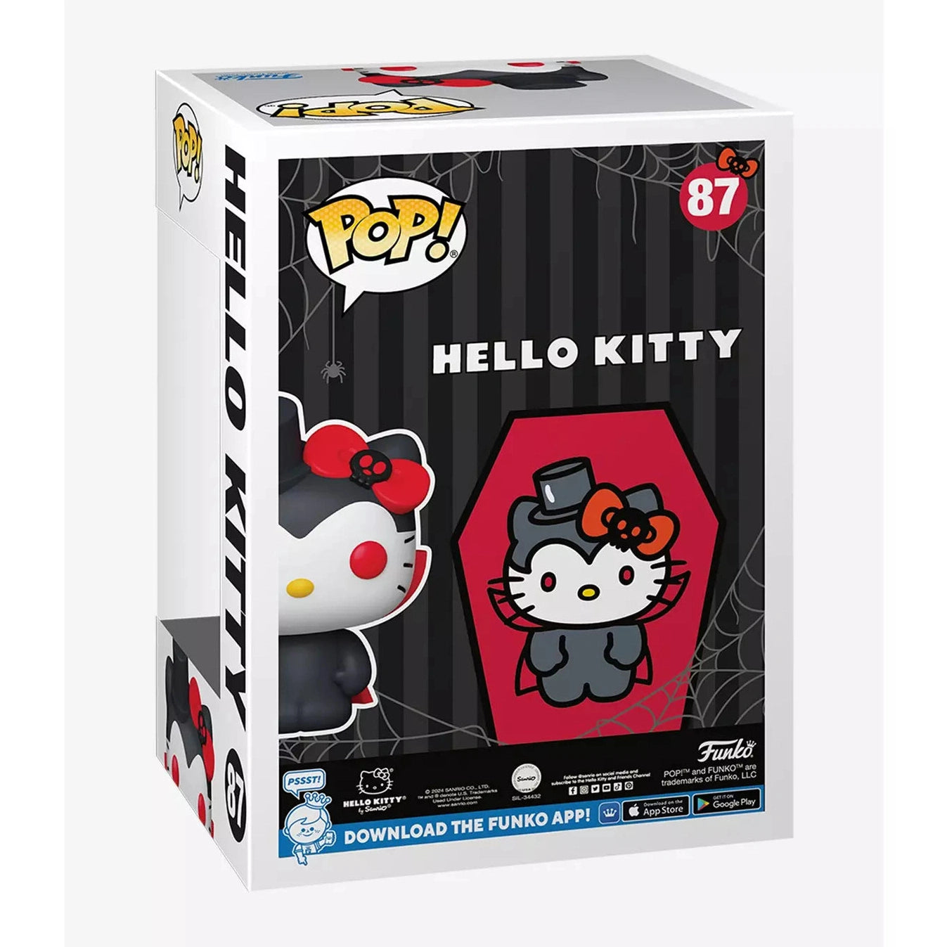 Funko Pop! Hello Kitty - Hello Kitty (Dracula) #87 Exclusive With Protector