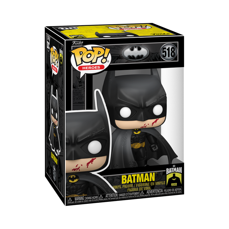 Funko Pop! Heroes: Batman - Batman (Bloody)(1989) #518 With Protector