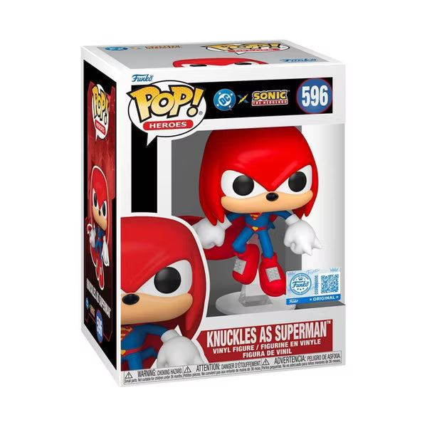 Funko Pop! Heroes - DC Justice League and Sonic Knuckles / Superman #596 With Protector
