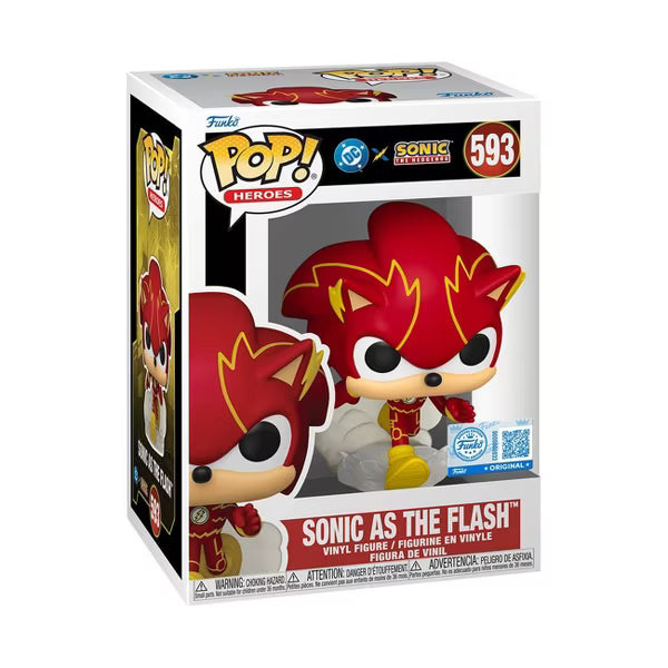 Funko Pop! Heroes - DC Justice League Sonic / Flash #593 With Protector