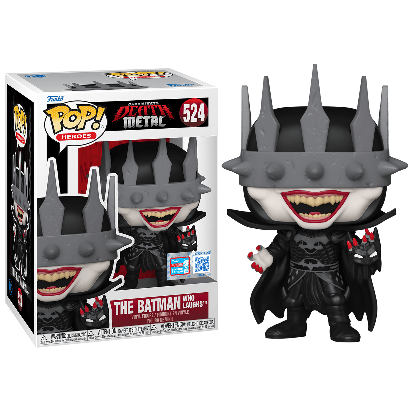Funko Pop! Heroes: Death Metal - Batman Who Laughs Exclusive #524 With Protector