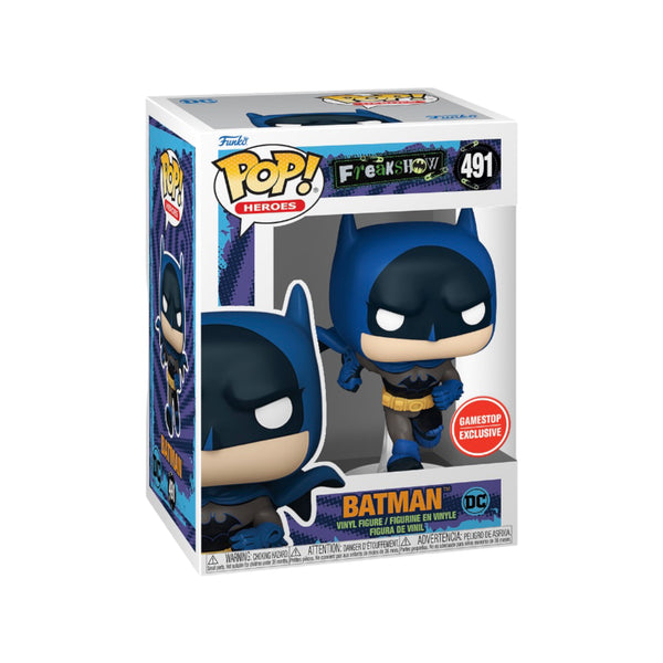 Funko Pop! Heroes: Freakshow - Batman GameStop Exclusive #491 With Protector