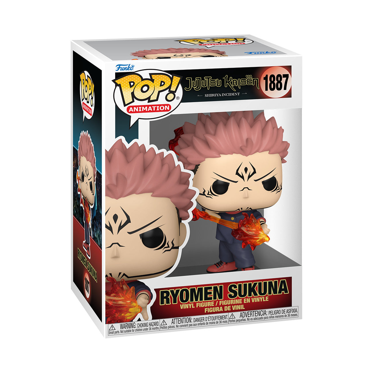 Funko Pop! Animation: Jujutsu Kaisen - Ryomen Sukuna (Fire Arrow) #1887 With Protector