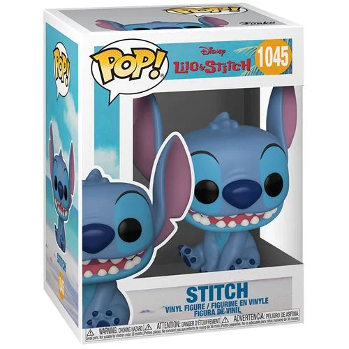 Funko Pop! Lilo and Stitch: Stitch (Smiling Seated) #1045 With Protector