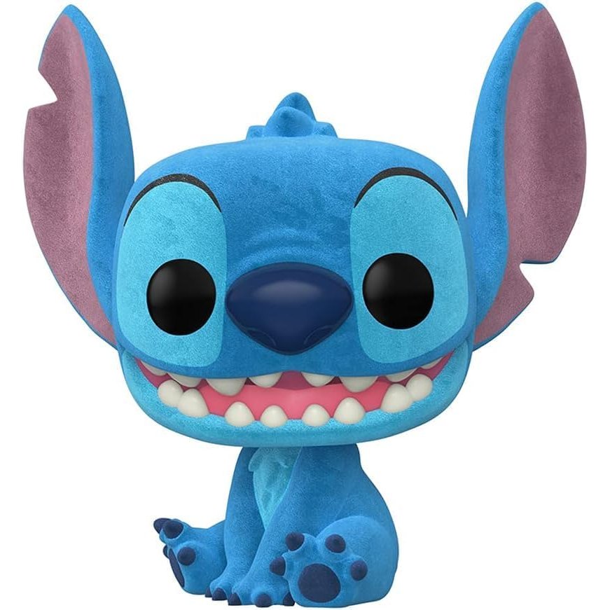 Funko Pop! Lilo and Stitch: Stitch (Smiling Seated) Flocked Target Exclusive #1045 With Protector