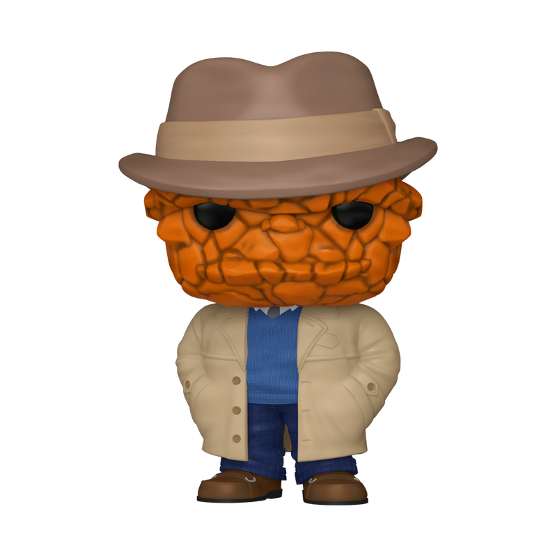 Funko Pop! Marvel: Fantastic Four First Steps - The Thing (Trench Coat) #1524 EE Exclusive With Protector