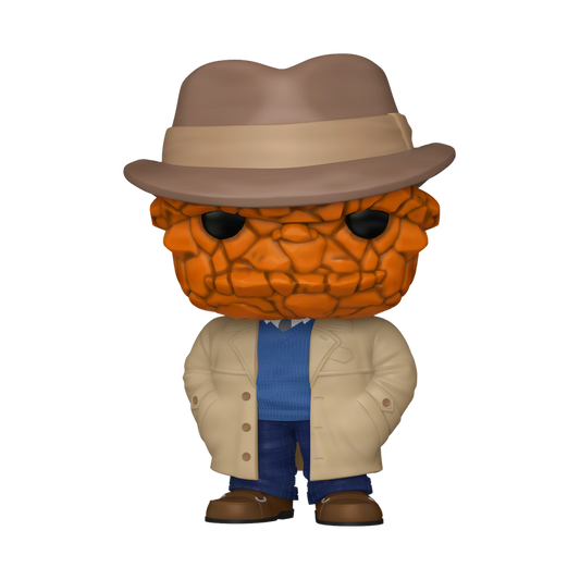 Funko Pop! Marvel: Fantastic Four First Steps - The Thing (Trench Coat) #1524 EE Exclusive With Protector