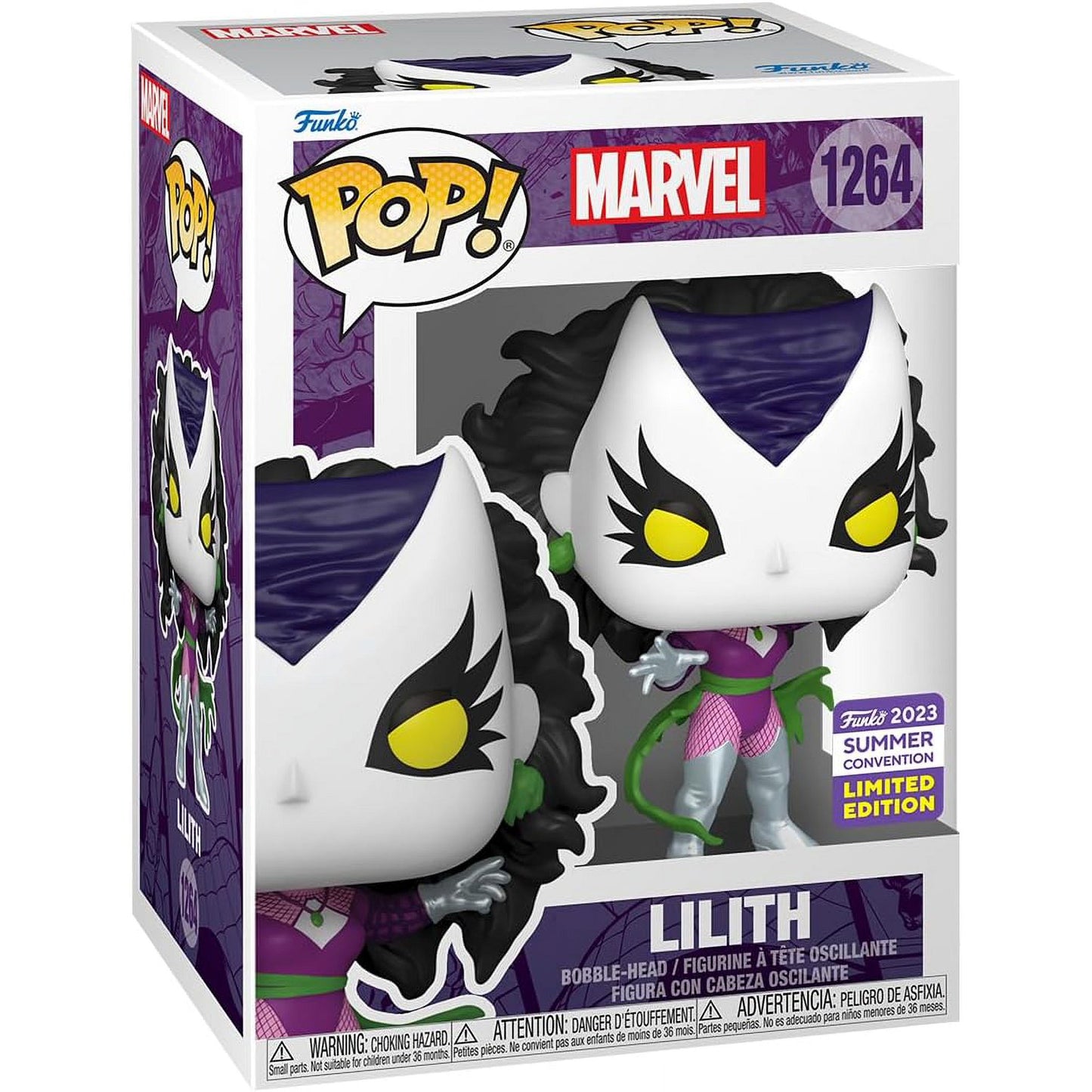 Funko Pop! Marvel - Lilith #1264 2023 Summer Convention Limited Edition With Protector