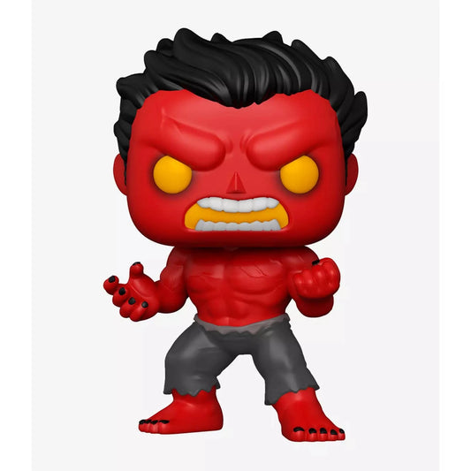 Funko Pop! Marvel Red Hulk #854 (Hot Topic Exclusive) With Protector