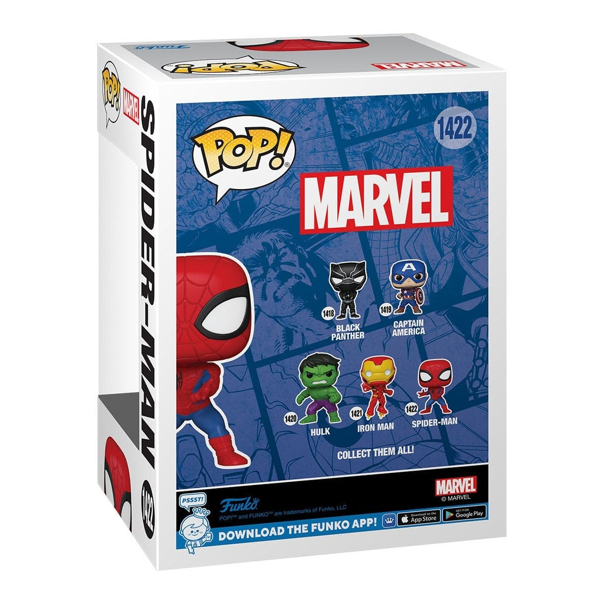 Funko Pop! Marvel: Spider-Man - Spider-Man #1422 With Protector