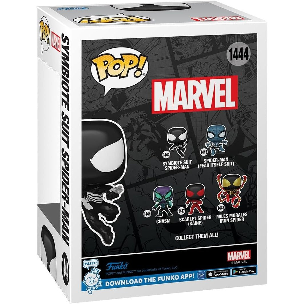 Funko Pop! Marvel Spider-Man - Symbiote Suit Spider-Man #1444 With Protector