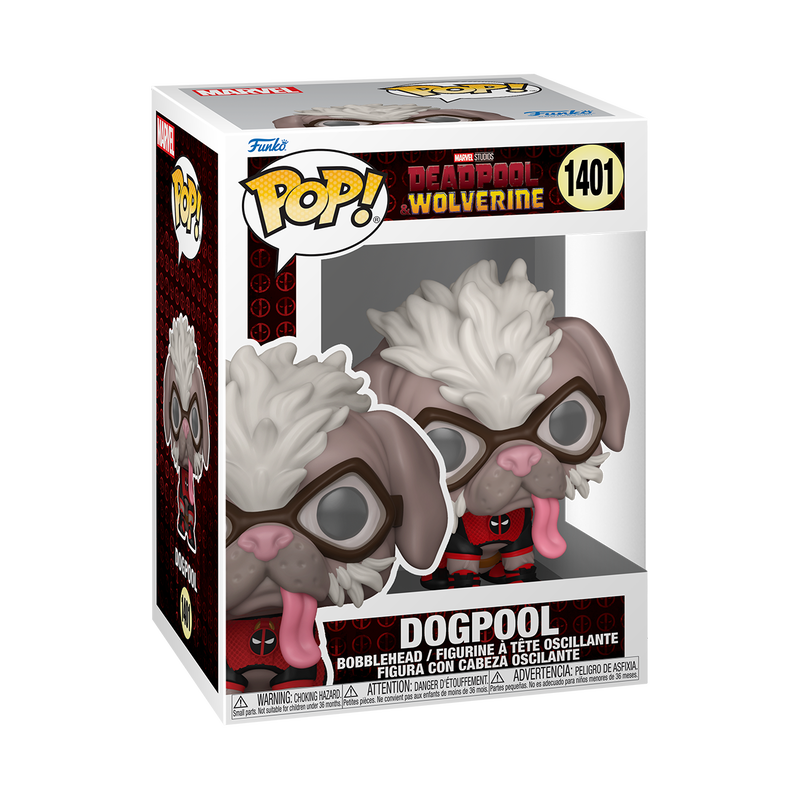 Funko Pop! Marvel Studios Deadpool and Wolverine - Dogpool #1401 With Protector