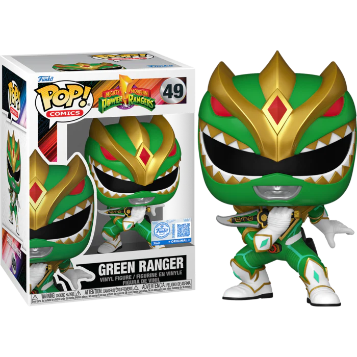 Funko Pop! Mighty Morphin Power Rangers - Green Ranger EE Exclusive #49 With Protector