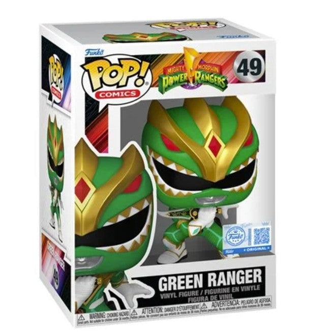 Funko Pop! Mighty Morphin Power Rangers - Green Ranger EE Exclusive #49 With Protector