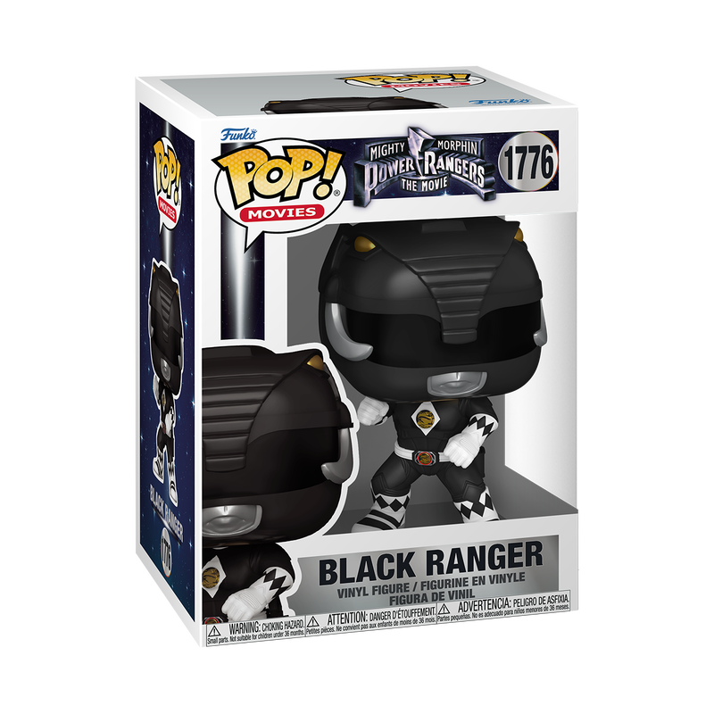 Funko Pop! Mighty Morphin Power Rangers The Movie - Black Ranger #1776 With Protector