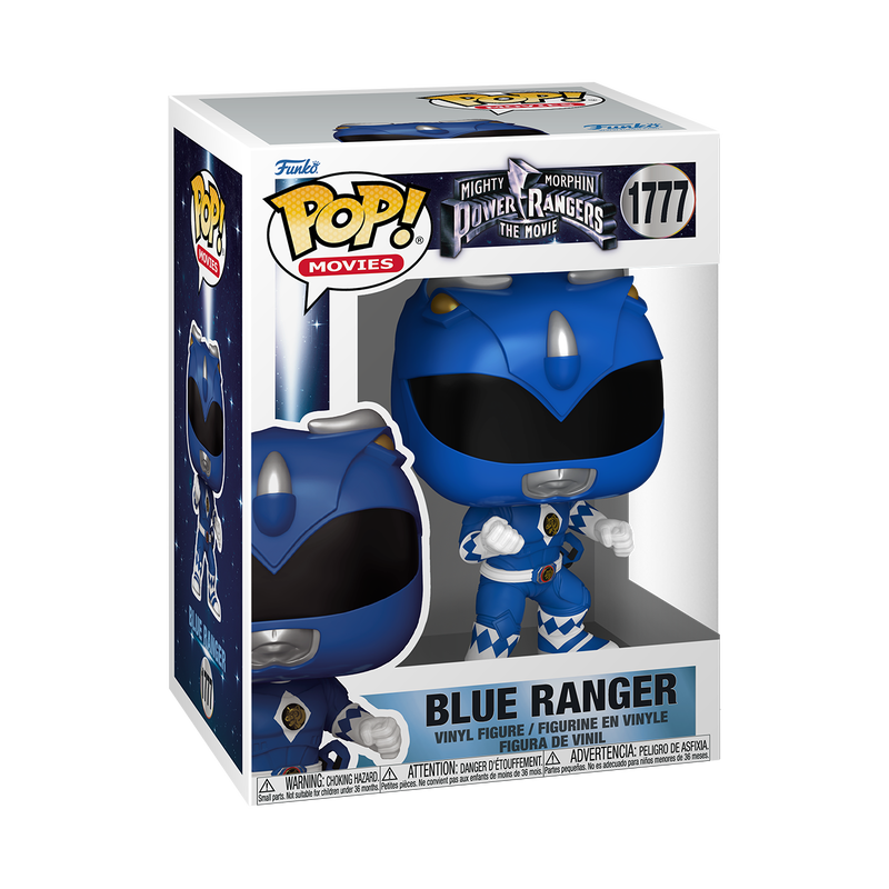 Funko Pop! Mighty Morphin Power Rangers The Movie - Blue Ranger #1777 With Protector