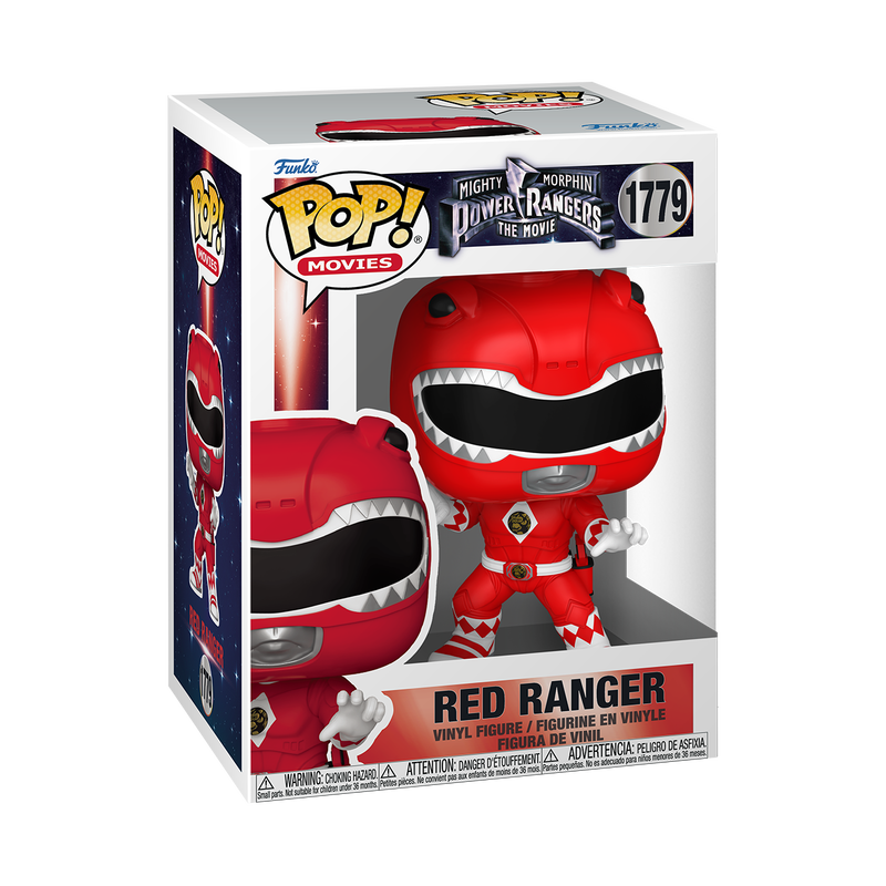 Funko Pop! Mighty Morphin Power Rangers The Movie - Red Ranger #1779 With Protector