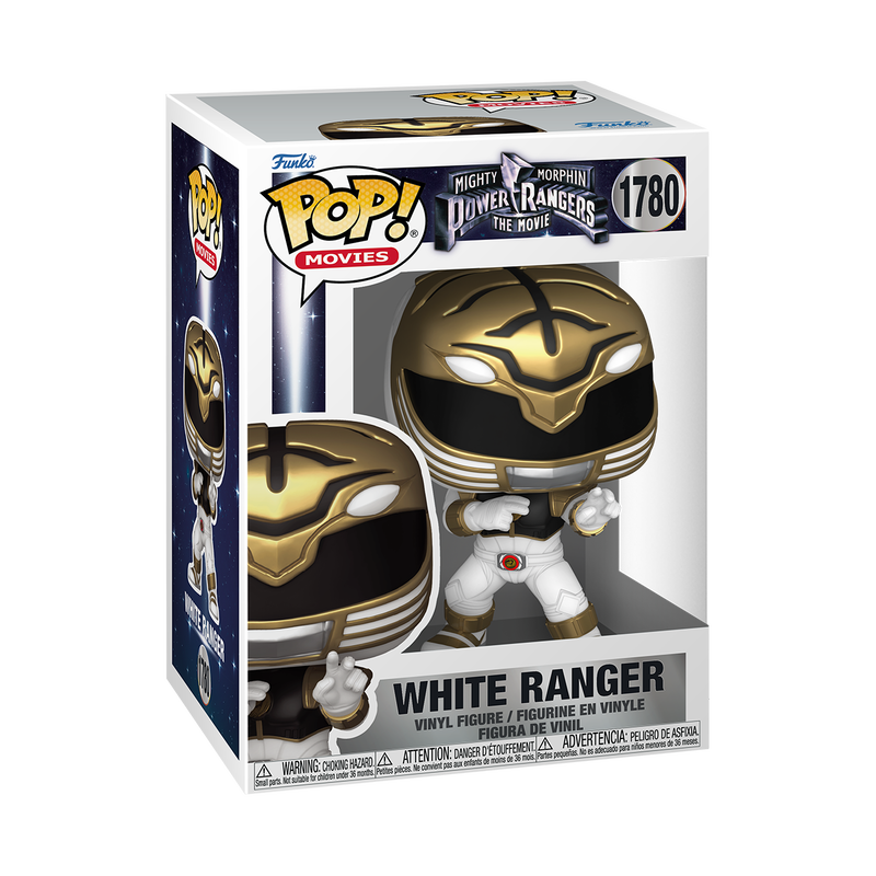Funko Pop! Mighty Morphin Power Rangers The Movie - White Ranger #1780 With Protector