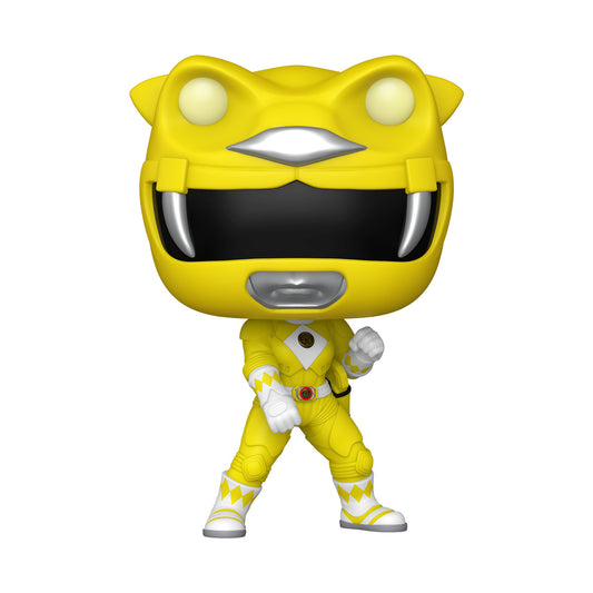 Funko Pop! Mighty Morphin Power Rangers The Movie - Yellow Ranger #1781 GITD With Protector