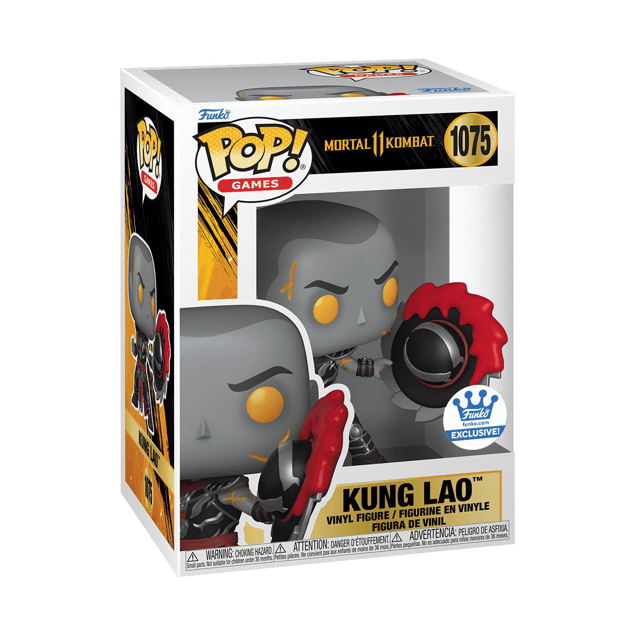 Funko Pop! Games: Mortal Kombat - Kung Lao #1075 Exclusive With Protector