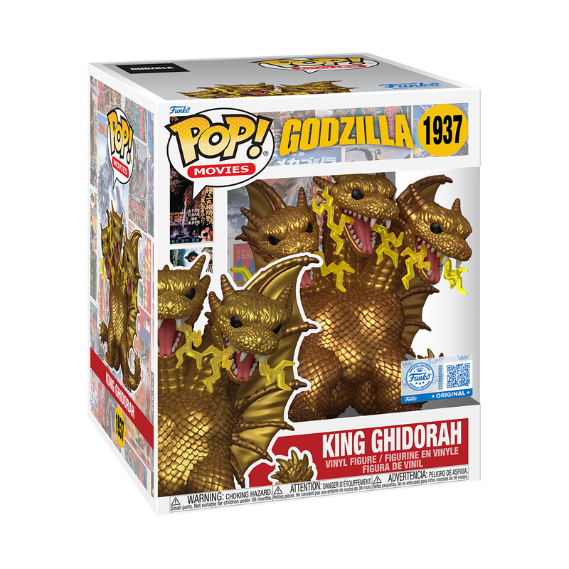 Funko Pop! Movies: Godzilla - King Ghidorah (Electric) Gamestop Exclusive #1937 With Protector