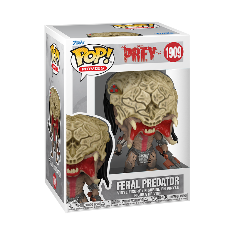 Funko Pop! Movies: Predator Prey - Feral Predator #1909 With Protector