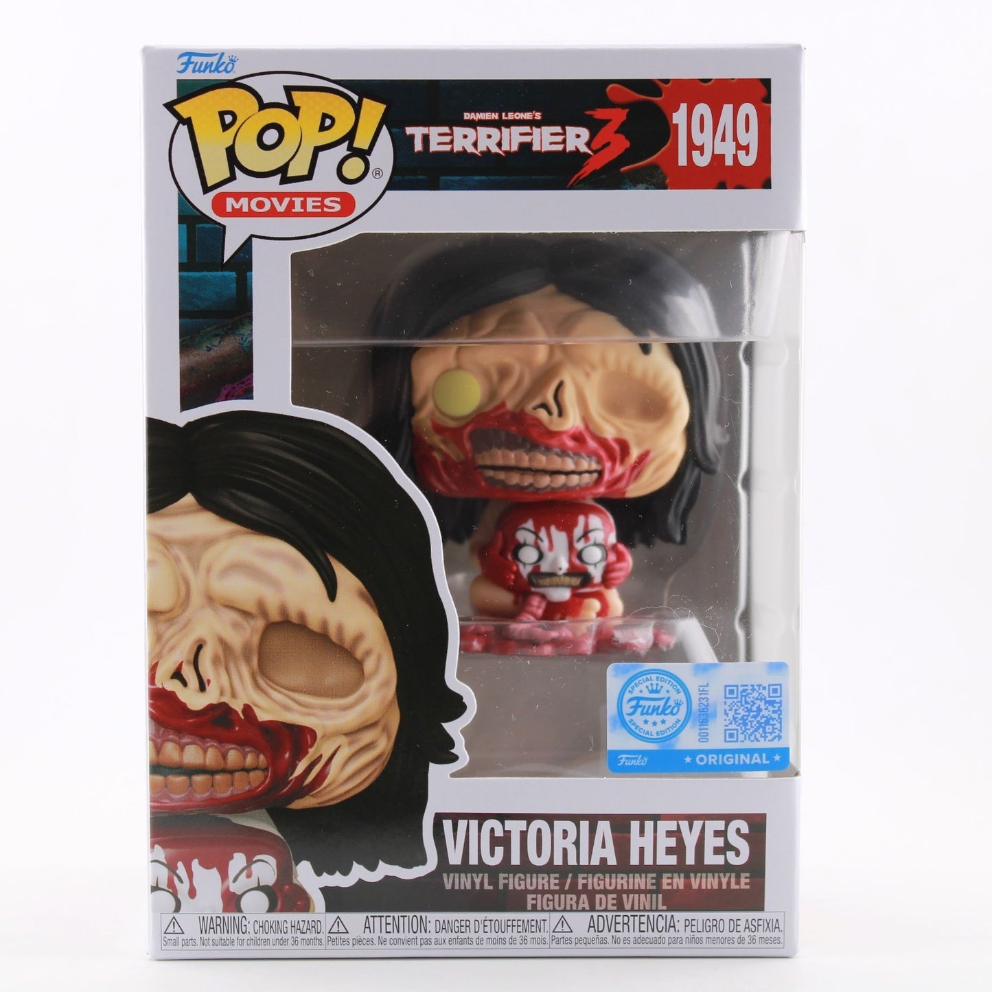 Funko Pop! Movies: Terrifier 3: Victoria Heyes EE Exclusive #1949 With Protector
