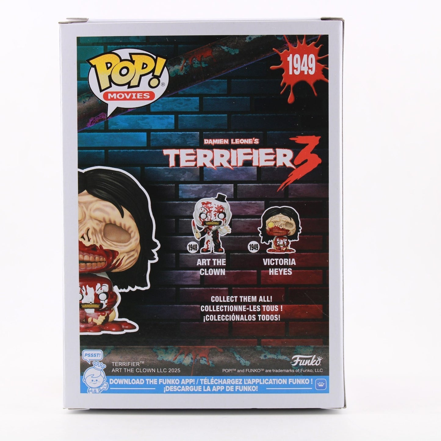 Funko Pop! Movies: Terrifier 3: Victoria Heyes EE Exclusive #1949 With Protector