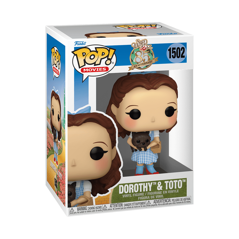 Funko Pop! Movies: The Wizard of Oz - Dorothy & Toto (85th Anniversary) #1502 With Protector