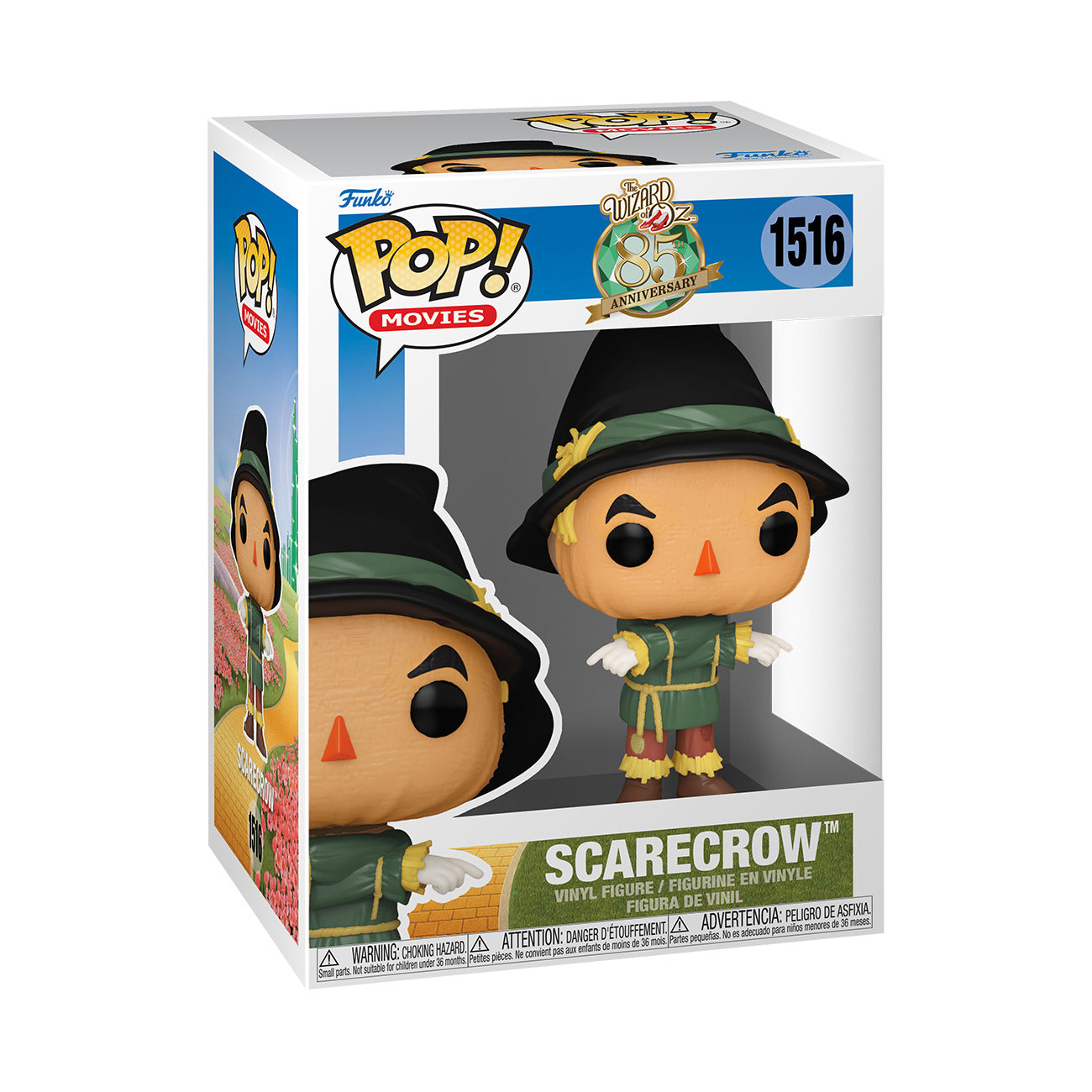 Funko Pop! Movies The Wizard of Oz: Scarecrow (85th Anniversary) #1516 With Protector