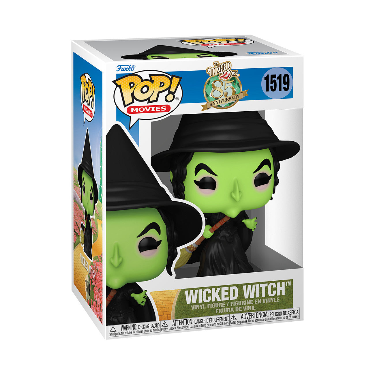 Funko Pop! Movies: The Wizard of Oz: Wicked Witch (85th Anniversary) #1519 With Protector