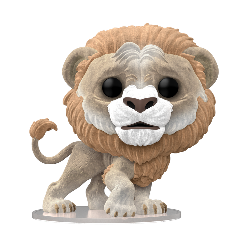 Funko Pop! Movies: Wicked – Cowardly Lion (Flocked) Exclusive #1930 With Protector
