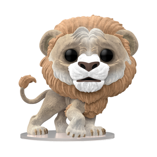 Funko Pop! Movies: Wicked – Cowardly Lion (Flocked) Exclusive #1930 With Protector