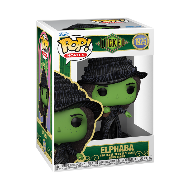 Funko Pop! Movies Wicked: Elphaba with Grimmerie #1925 With Protector