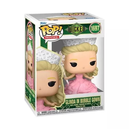 Funko Pop! Movies Wicked: Glinda in Bubble Gown #1697 With Protector