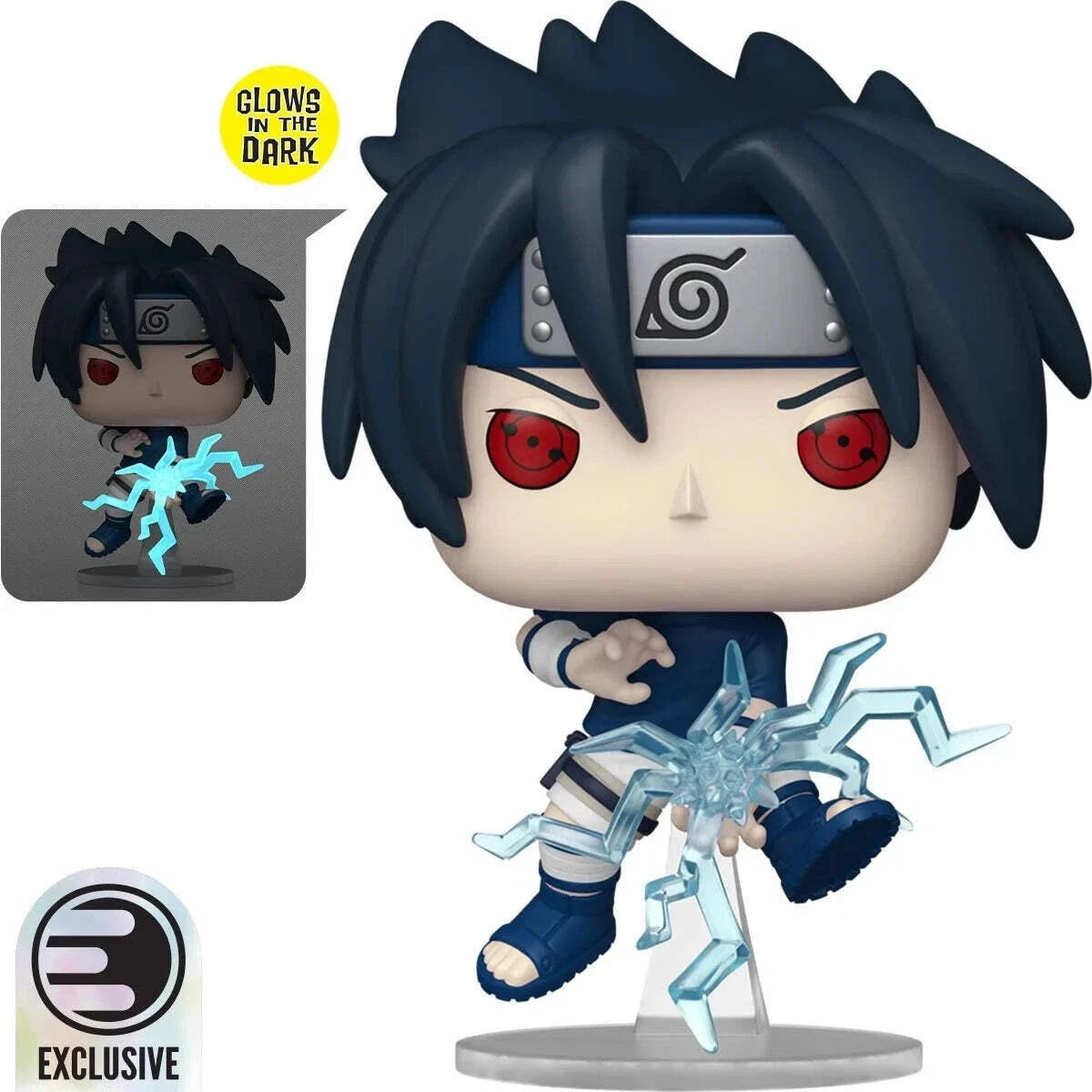 Funko Pop! Naruto Sasuke Uchiha GITD EE #1969 With Protector