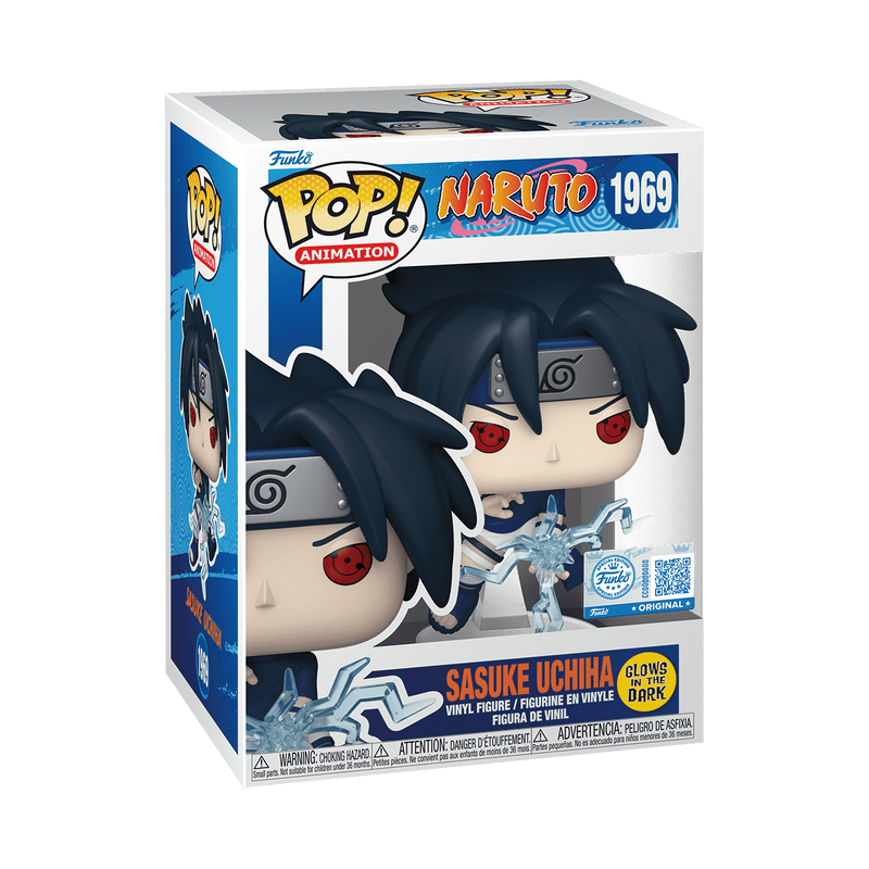 Funko Pop! Naruto Sasuke Uchiha GITD EE #1969 With Protector