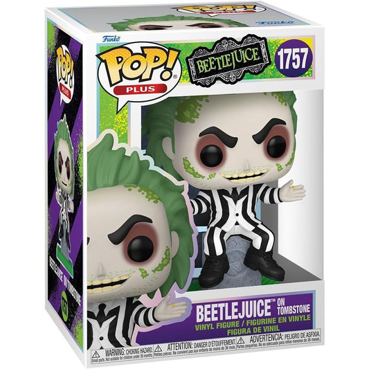 Funko Pop! Plus: Beetlejuice - Beetlejuice on Tombstone #1757 With Protector